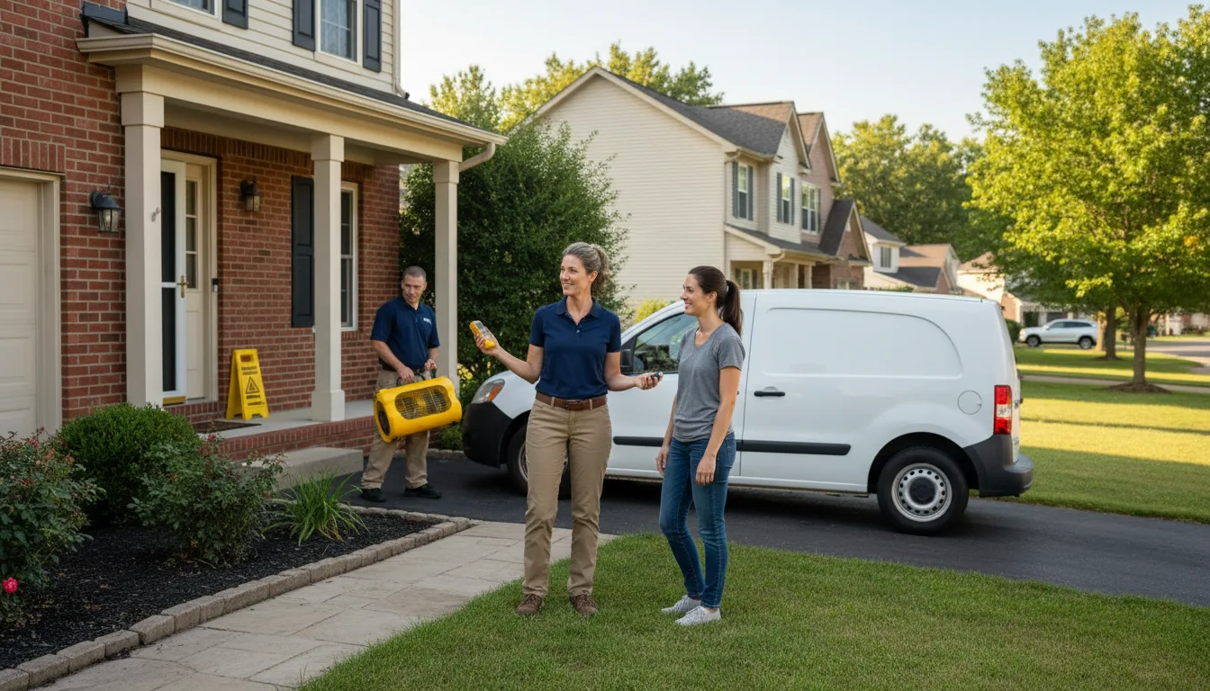Residential water damage restoration in Warfordsburg, PA